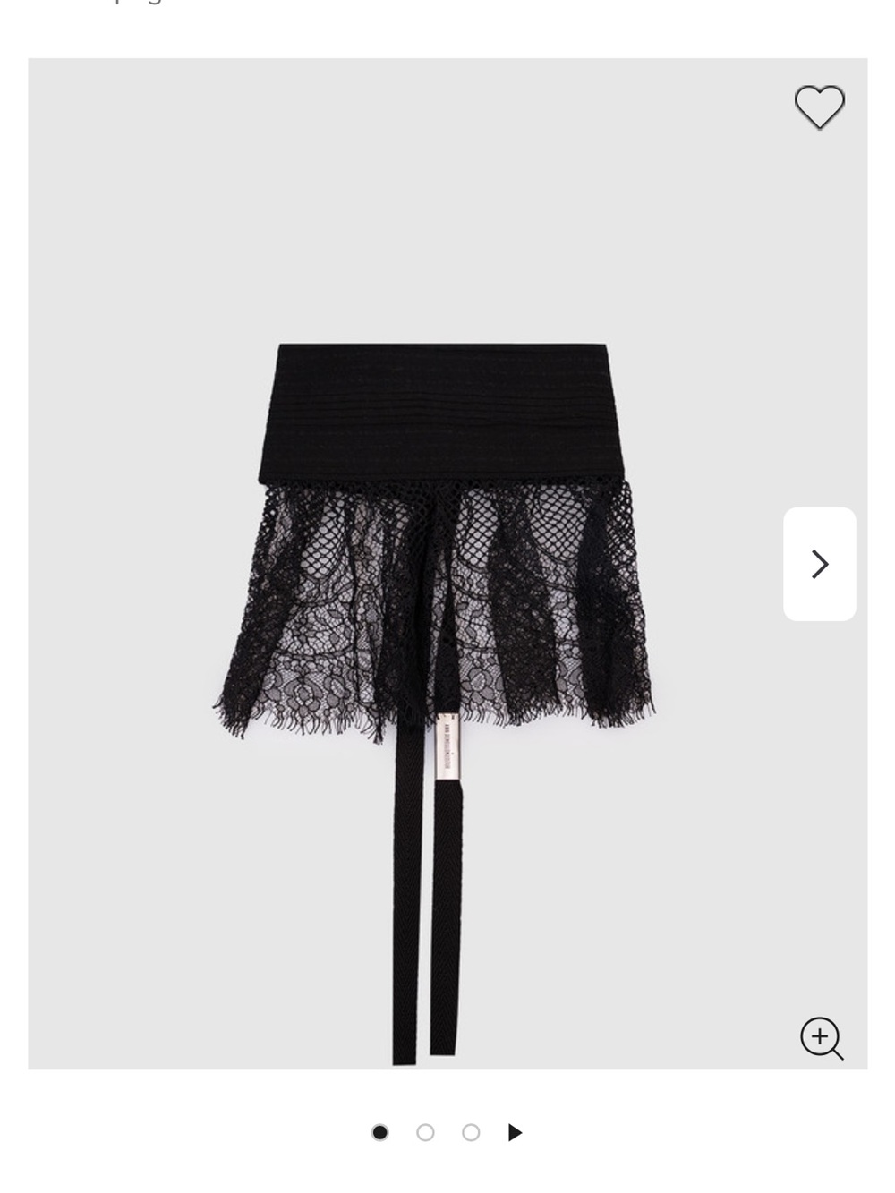 Ann Demeulemeester Regina Black Lace Collar